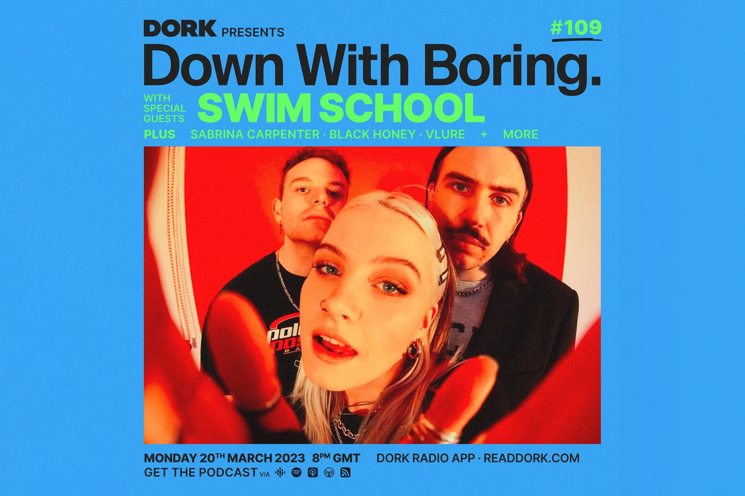 Swim School are the special guests on the latest episode of Down With Boring