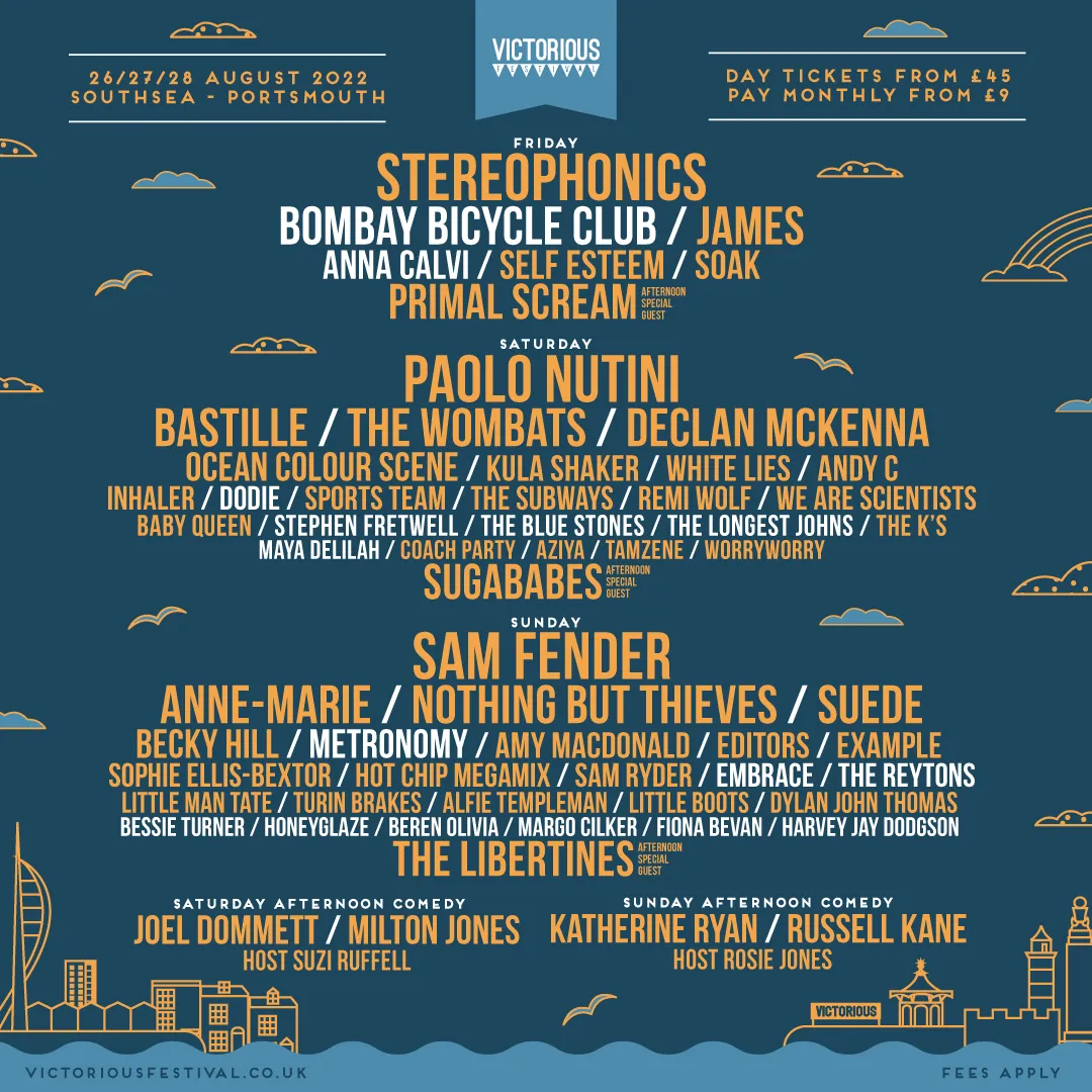 Victorious Festival has announced a new batch of acts for 2022's edition