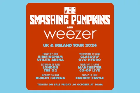 The Smashing Pumpkins and Weezer are teaming up for a UK and Ireland tour