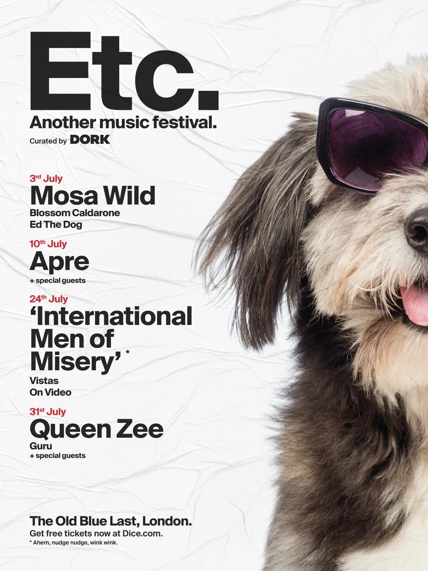 Surprise! Our free music festival Etc. is back for 2019 at London's Old Blue Last