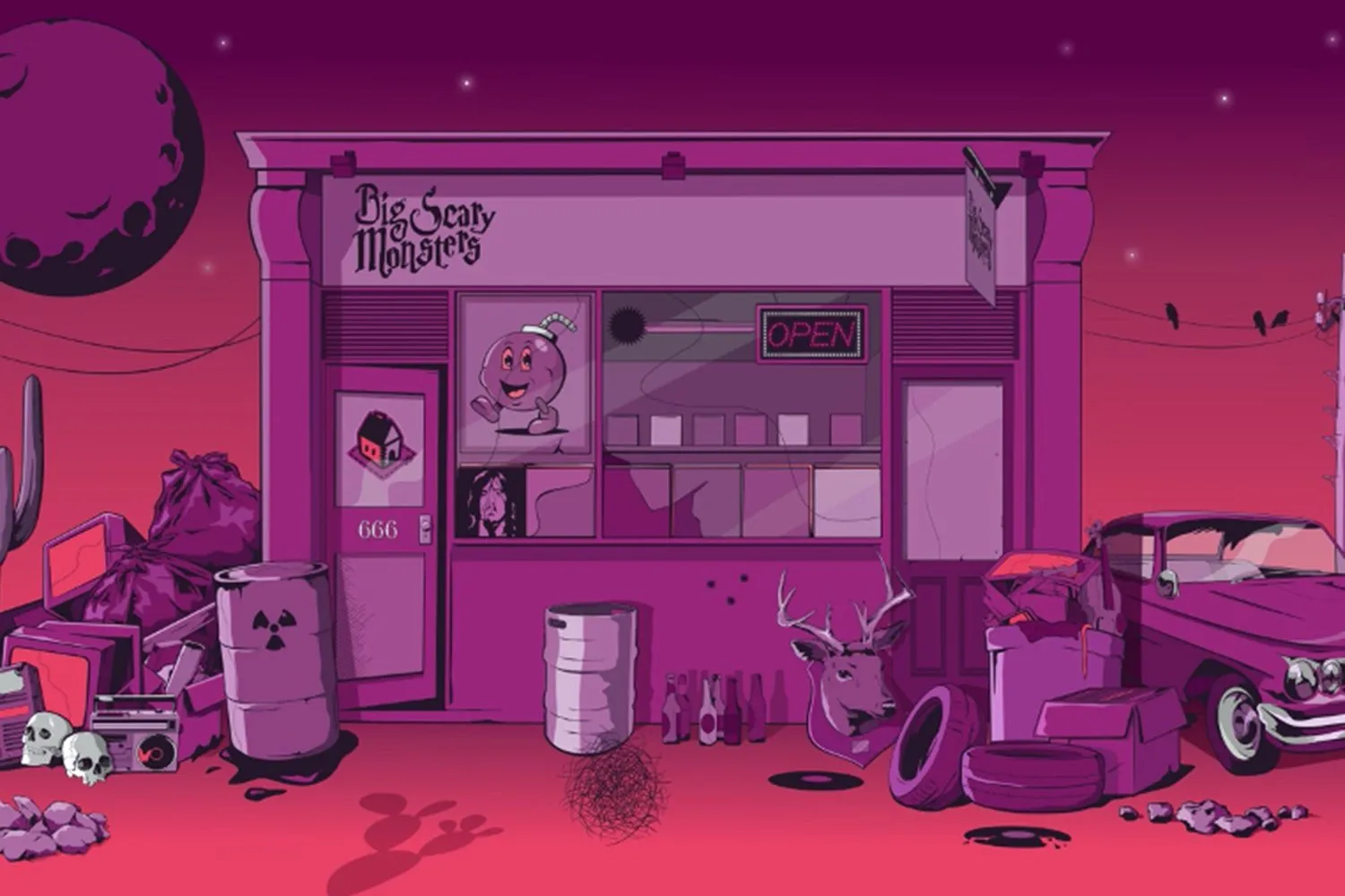 Big Scary Monsters are hosting a virtual pop-up store with sets from illuminati hotties, Martha and more