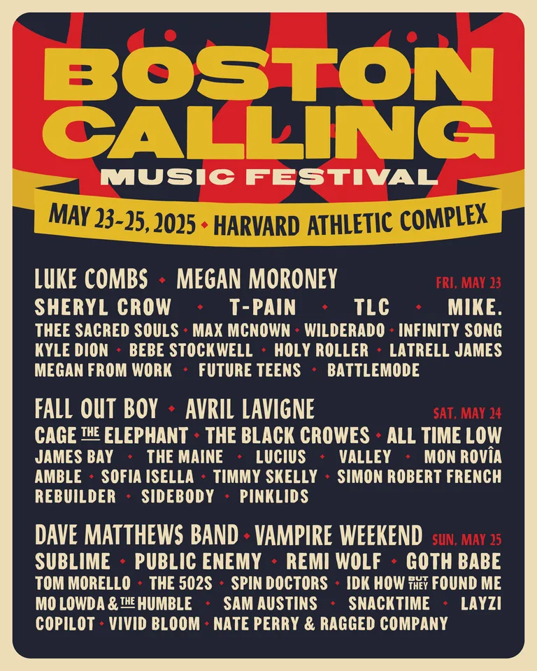Boston Calling 2025 poster