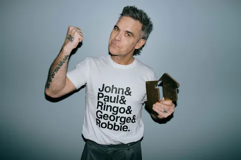 Some guy called Robbie Williams has equalled The Beatles' chart record with a 15th UK Number 1 album