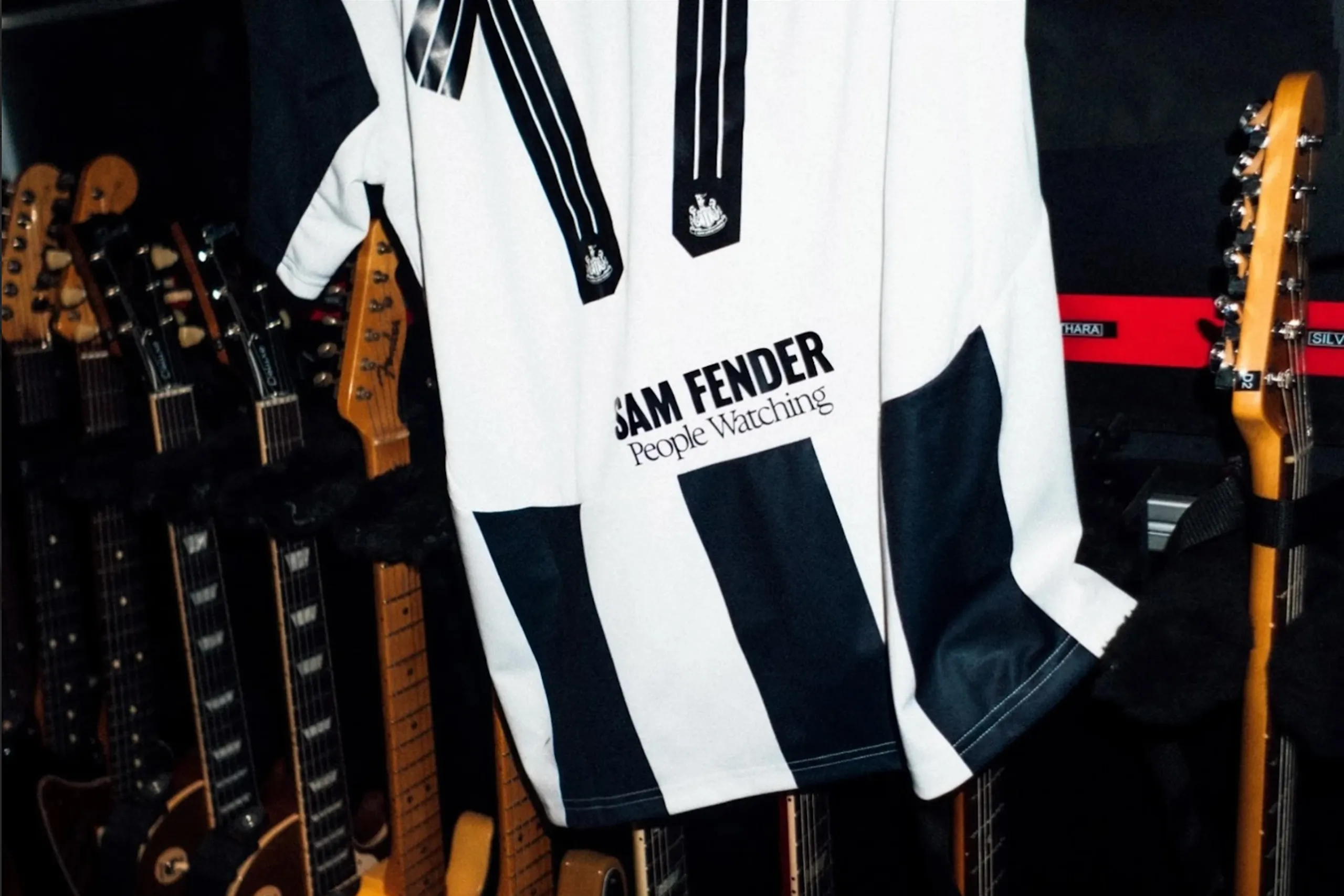 Newcastle United are auctioning off Sam Fender-branded match shirts for local charity initiatives