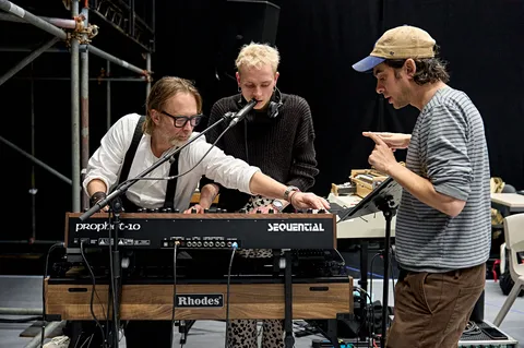 Check out the first rehearsal photos from the new Radiohead-featuring theatrical adaption of Hamlet, 'Hamlet Hail To The Thief'