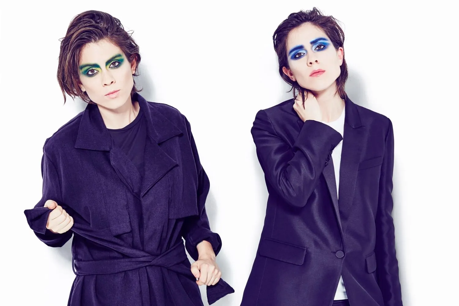 Tegan and Sara go arty black and white in new 'White Knuckles' clip