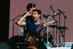 Bleachers have released a super cheery new festive single, 'Merry Christmas, Please Don't Call'